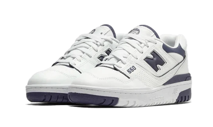 New Balance 550 White Dark Mercury - Image 2