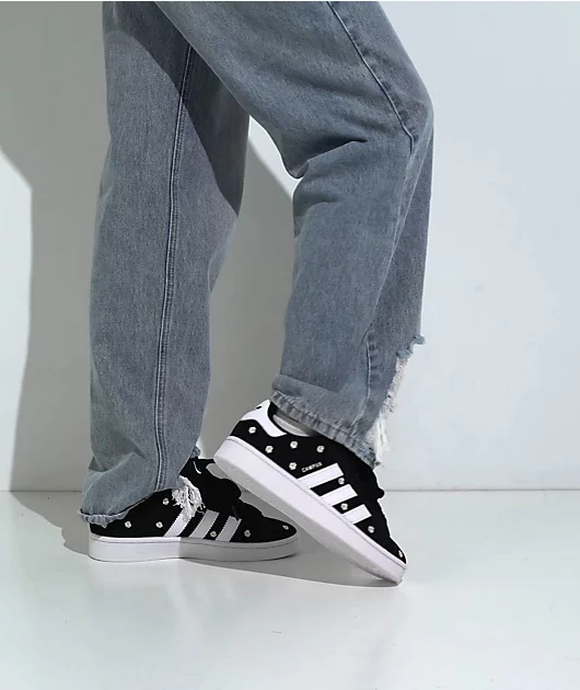 Adidas Campus 00s Core Black Floral - Image 2