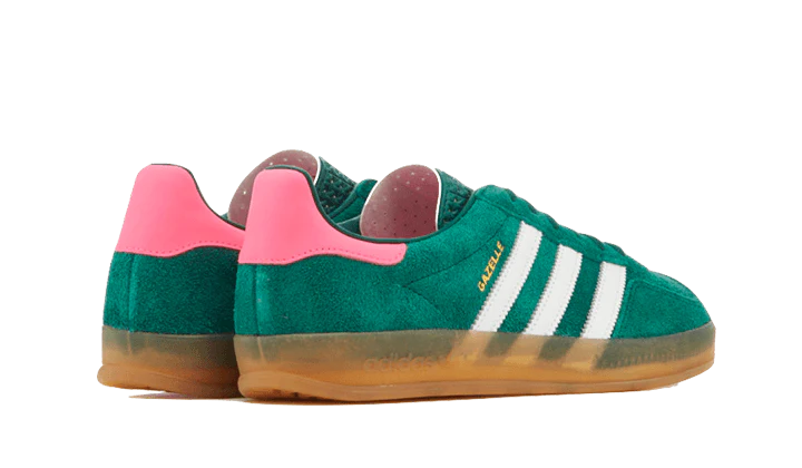 Adidas Gazelle Indoor Collegiate Green Lucid Pink - Image 3