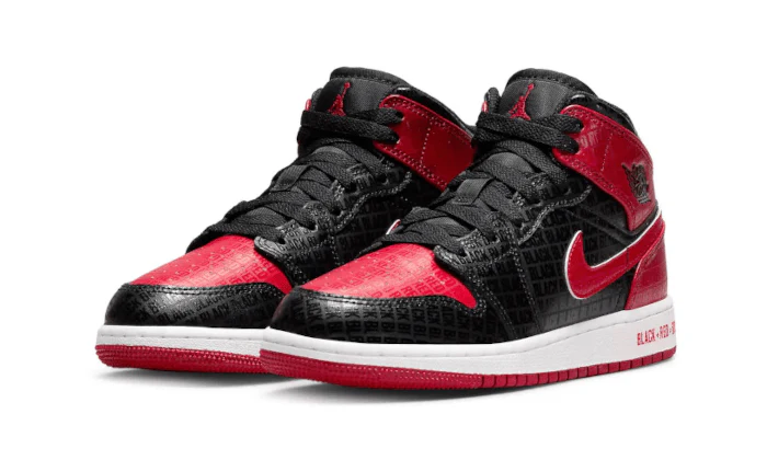 Air Jordan 1 Mid Bred Text - Image 2