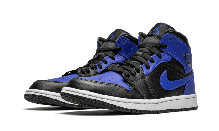 Air Jordan 1 Mid Hyper Royal Tumbled Leather - Image 2