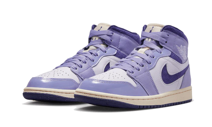 Air Jordan 1 Mid Purple Chenille - Image 2
