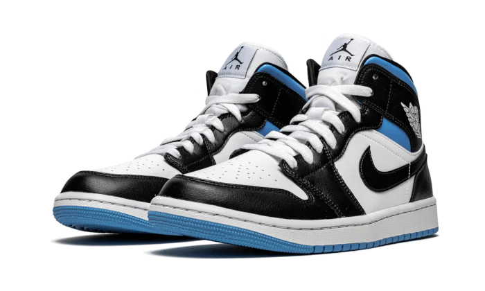 Air Jordan 1 Mid University Black White - Image 2