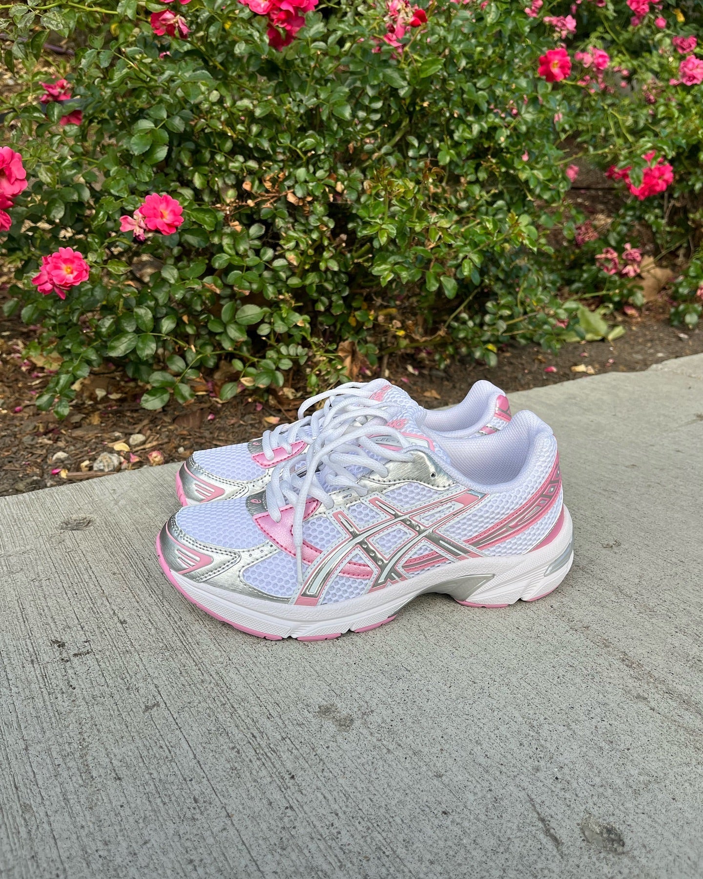 ASICS Gel-1130 White Pure Silver Pink - Image 2