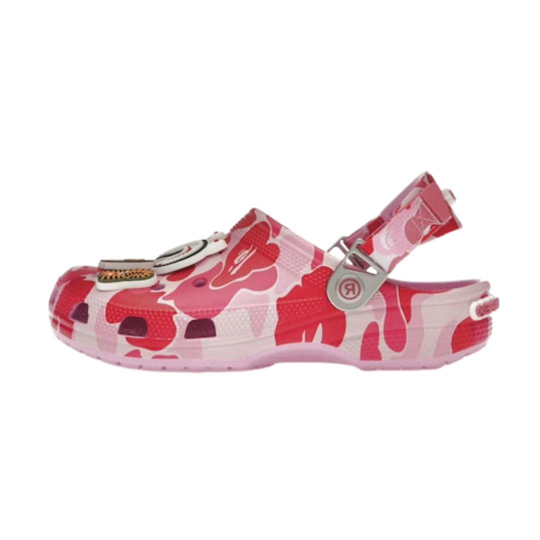Crocs Classic Clog A Bathing Ape ABC Camo Pink