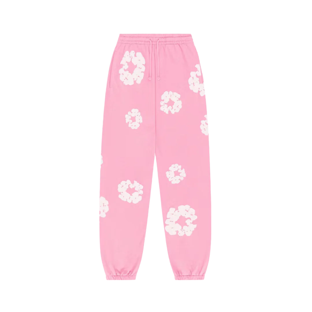 Denim Tears The Cotton Wreath Sweatpants Pink - Image 3