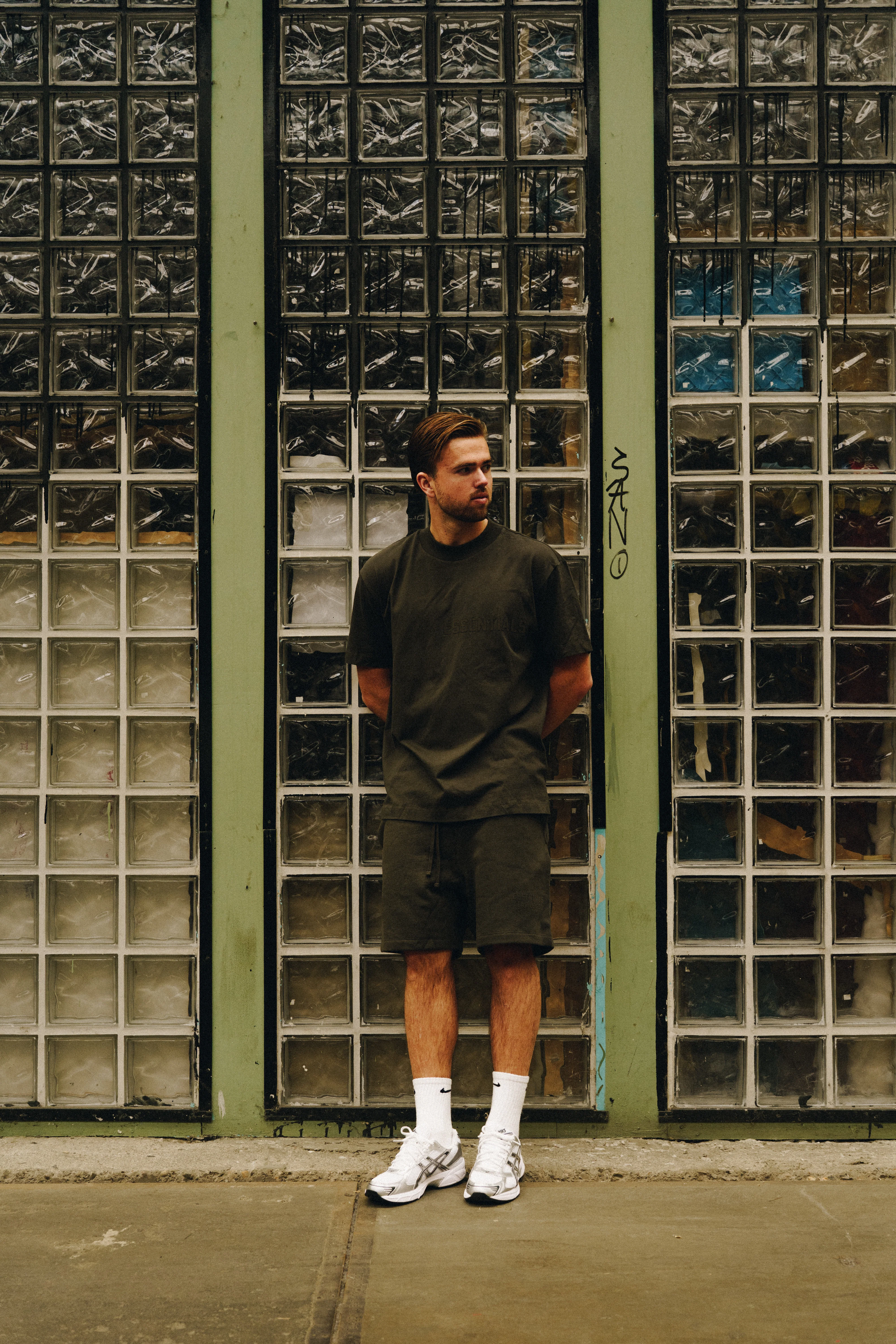 Fear of God Essentials Off Black Shorts - Image 3