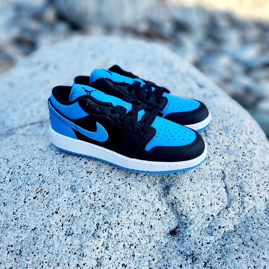 Jordan 1 Low Laser Blue Black - Image 2