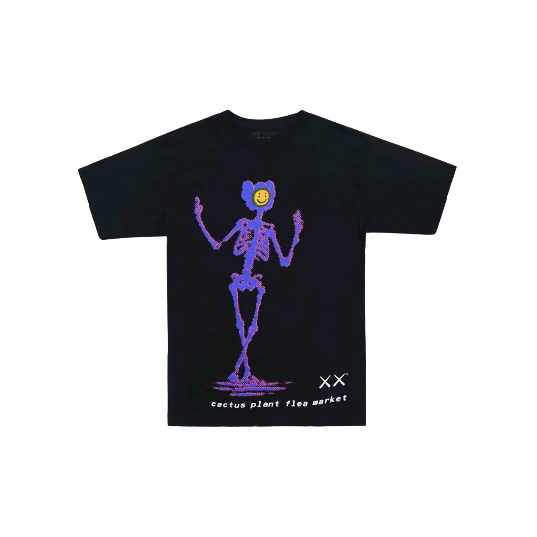 KAWS x Cactus Plant Flea Market T-shirt Black