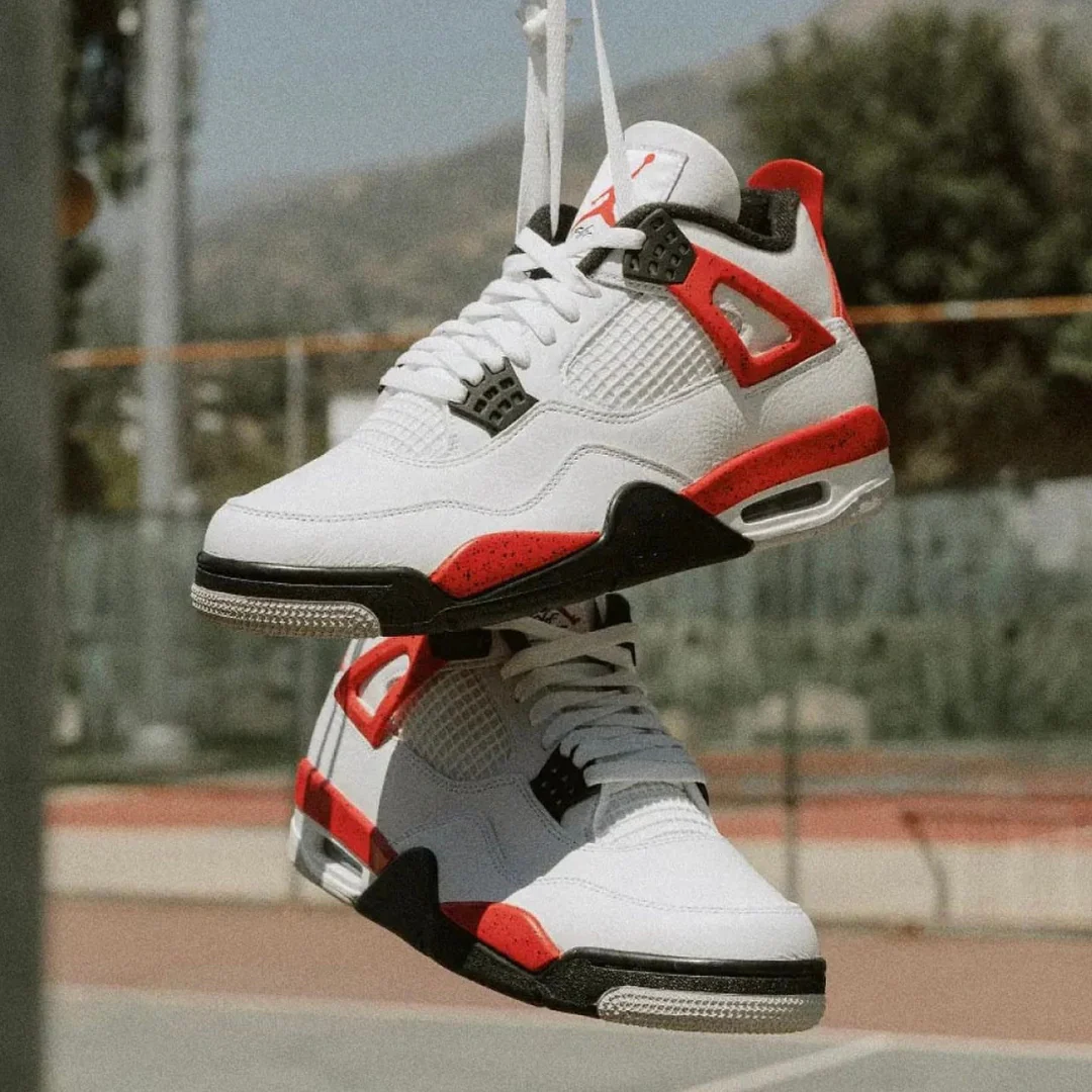 Nike Air Jordan 4 Retro Red Cement - Image 2