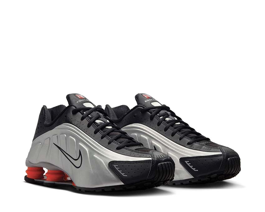 Nike Shox R4 Black Metallic Silver (2025) - Image 2