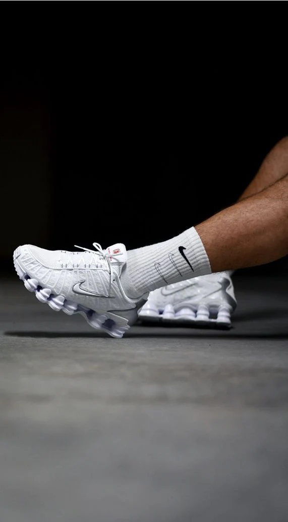 Nike Shox TL White Metallic Silver - Image 2