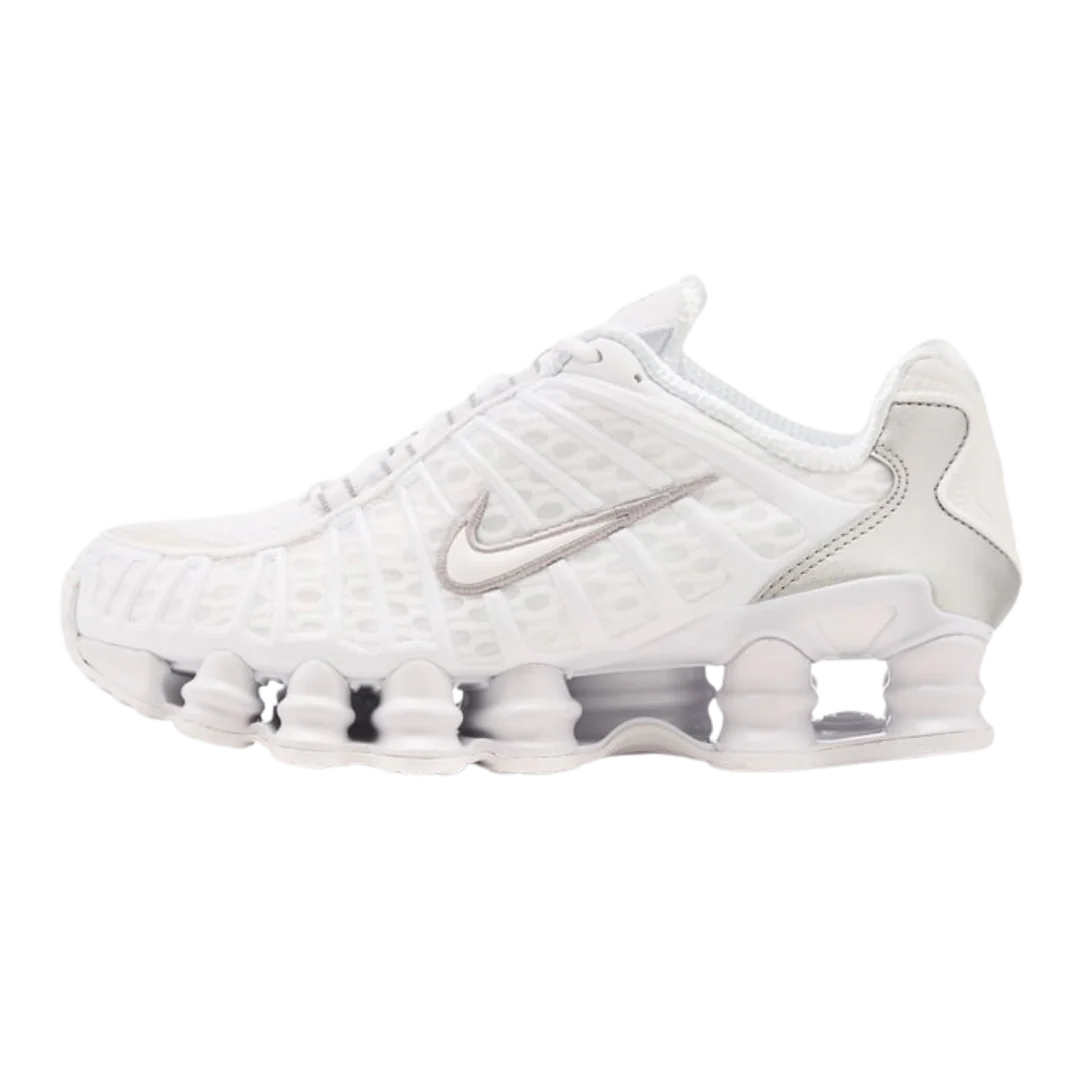 Nike Shox TL White Metallic Silver Max Orange