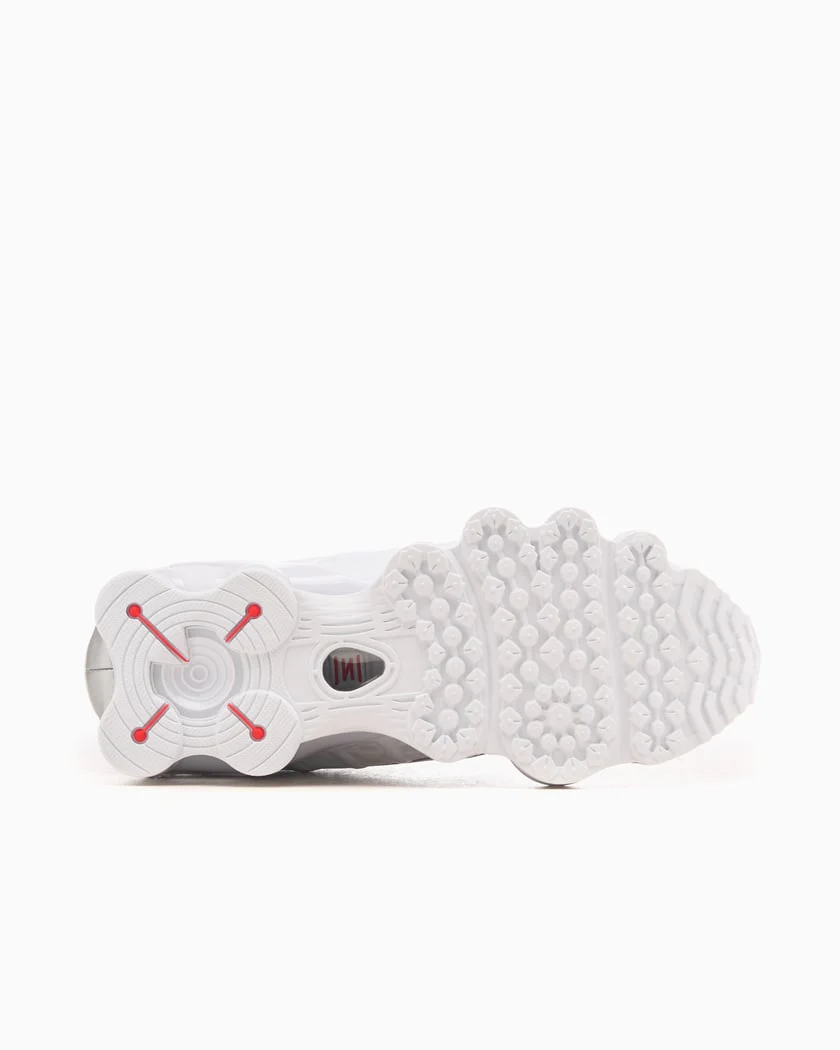 Nike Shox TL White Metallic Silver Max Orange - Image 7