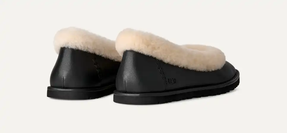 UGG Zora Leather Ballet Flat Black - Image 5
